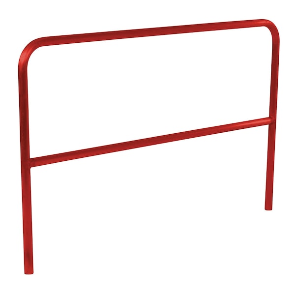 STEEL PIPE SAFETY RAILING 72 IN LENGTH RED